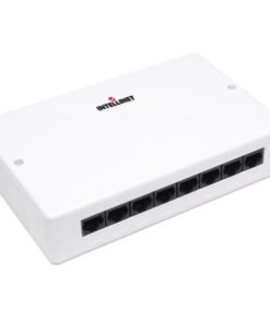 Box 8 Porte UTP per Connessioni di Rete Cat. 5E Bianco