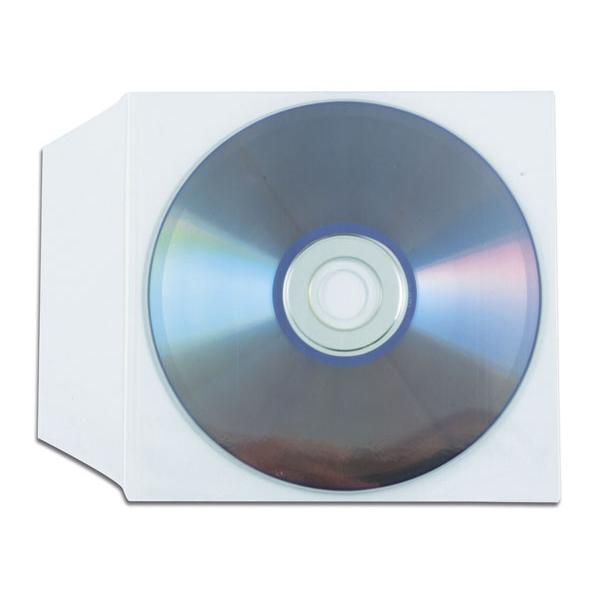 Buste Porta CD/DVD in PPL 100 Micron Con Aletta 100 pz