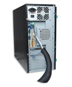 Canalina avvolgente per cavo, Nera