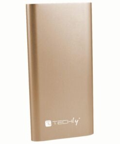 Carica Batterie Power Bank Slim per Smartphone Tablet 5000mAh USB Oro