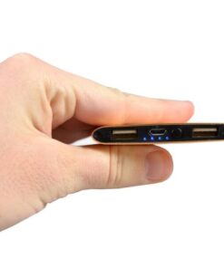 Carica Batterie Power Bank Slim per Smartphone Tablet 5000mAh USB Oro