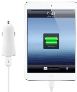 Caricatore da Auto 1p USB con uscita 5V / 1Ah Bianco