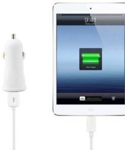 Caricatore da Auto 1p USB con uscita 5V / 2.4Ah Bianco