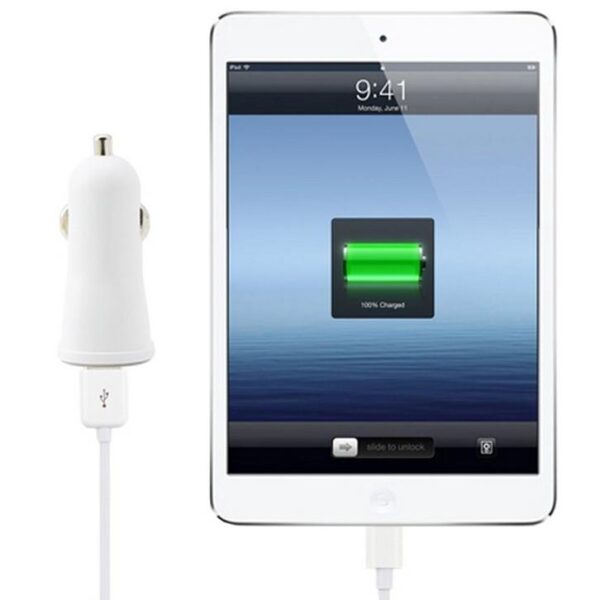 Caricatore da Auto USB-C con uscita 5V da 3A Bianco