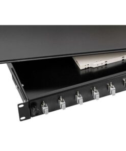 Cassetto Ottico 19'' con 12 bussole SC Simplex Multimodale Nero