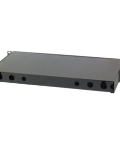 Cassetto Rack 19'' Fibra Ottica 12 porte SC Duplex Nero