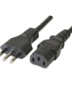 Cavo Alimentazione C13 F a Italiana 3m Nero