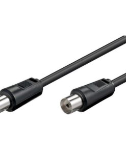 Cavo Antenna TV M/F 2,5 m nero