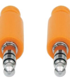 Cavo Audio con Guaina Intrecciata 1m Blu/Arancione con Blister