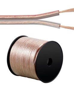 Cavo Audio per diffusori acustici Trasparente 0,75 mm² matassa 100mt