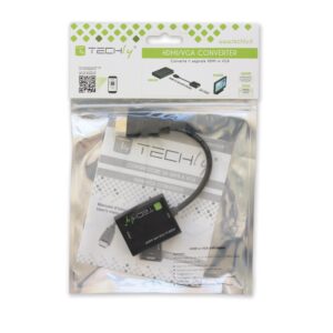 Cavo Convertitore Adattatore da HDMI a VGA con Micro USB e Audio