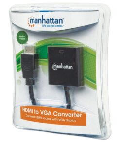 Cavo Convertitore HDMI a VGA con MicroUsb 30cm Nero