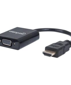 Cavo Convertitore HDMI a VGA con MicroUsb 30cm Nero