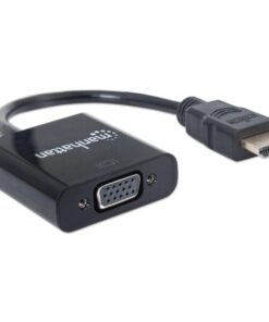Cavo Convertitore HDMI a VGA con MicroUsb 30cm Nero