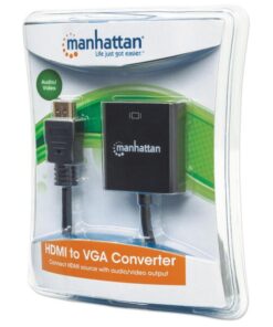 Cavo Convertitore da HDMI a VGA con Audio e MicroUsb 30cm Nero