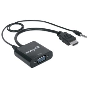 Cavo Convertitore da HDMI a VGA con Audio e MicroUsb 30cm Nero