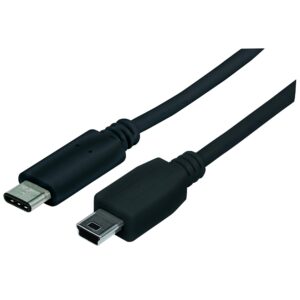 Cavo HiSpeed USB Mini-B Maschio / USB-C™ Maschio 1m Nero
