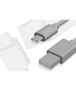 Cavo High Speed USB a MicroUSB Reversibile 2m Nero