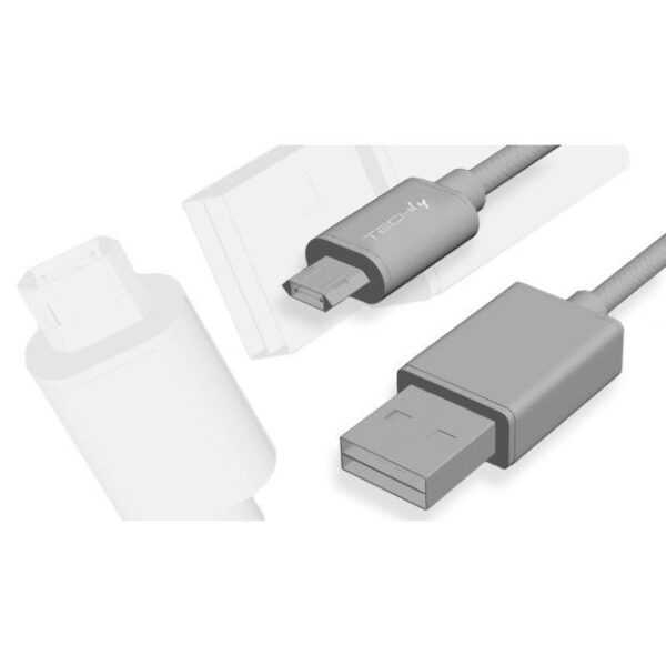 Cavo High Speed USB a MicroUSB Reversibile 2m Nero