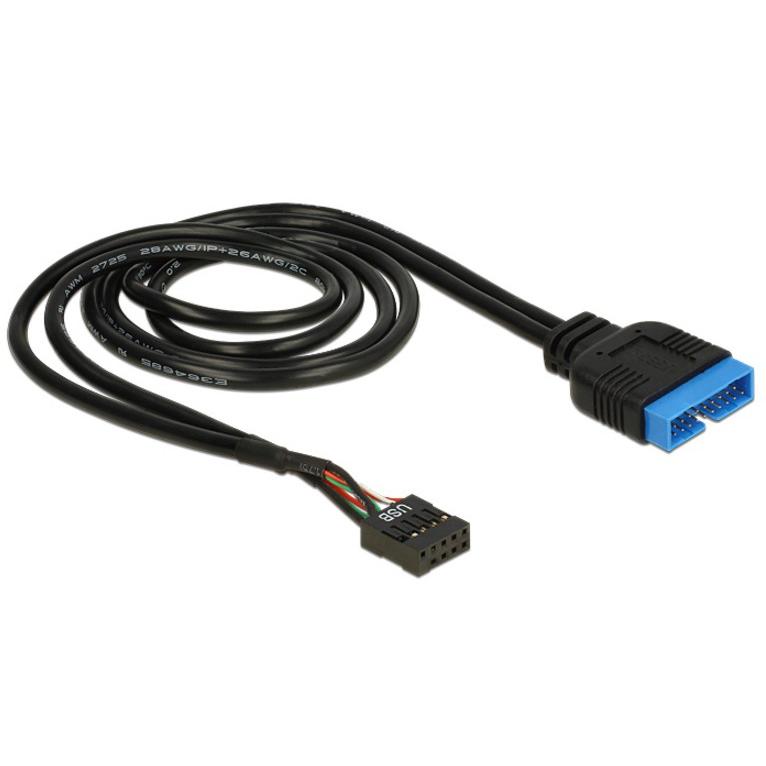 Cavo Interno USB3.0 19 pin Maschio / USB2.0 9 pin Femmina 60cm