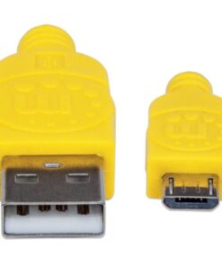 Cavo Micro USB Guaina Intrecciata USB2.0 A M/MicroB M Azzurro Blister
