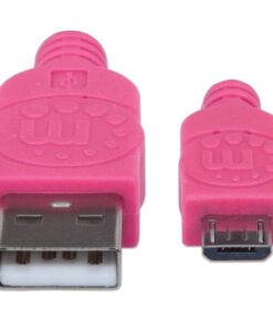 Cavo Micro USB Guaina Intrecciata USB2.0 A M/MicroB M Viola Blister