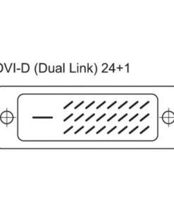 Cavo Monitor DVI digitale  M/M dual link 0.5 mt (DVI-D)