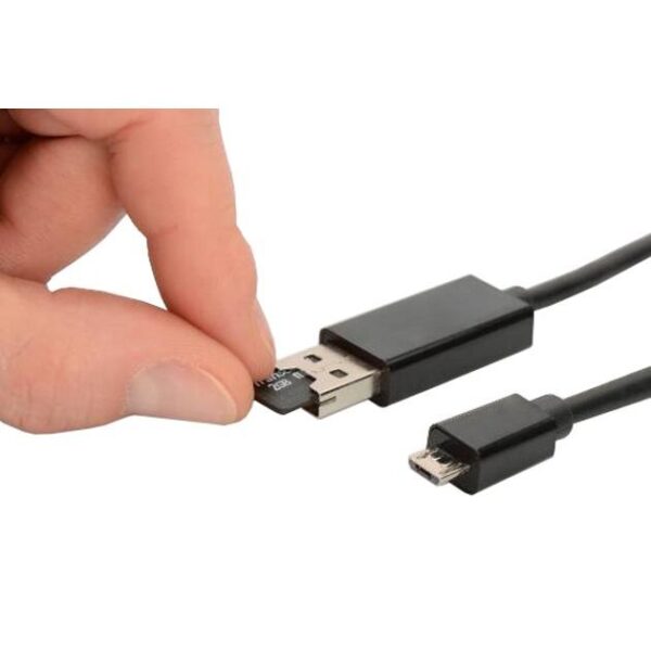 Cavo OTG per Trasmissione dati e Ricarica USB 2.0 con Slot Micro SD