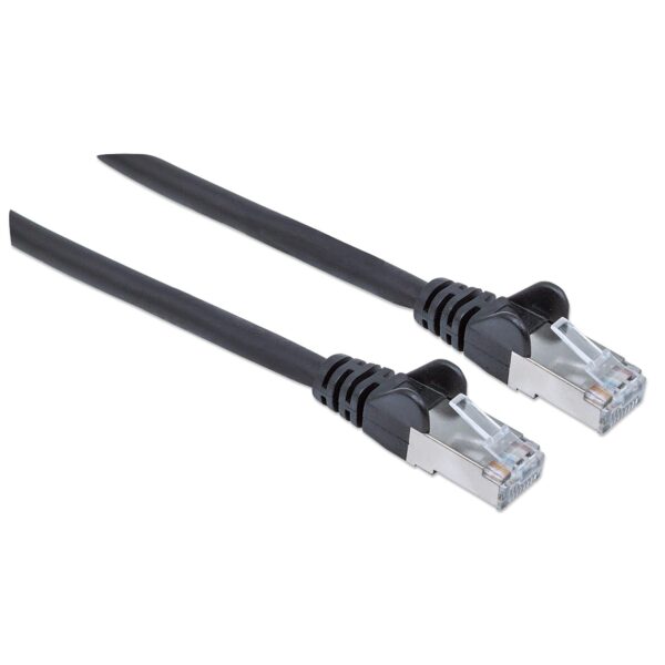 Cavo Patch Cat.7 Plug RJ45 6A S/FTP LSZH 1m Nero