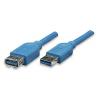 Cavo Prolunga USB 3.0 A maschio/A femmina 3m Blu