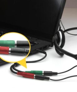 Cavo Sdoppiatore Microfono Cuffia jack 3,5'' per Smartphone e Notebook