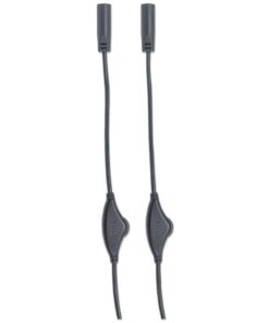 Cavo Splitter Cuffie con Controllo Volume 3,5''M/2x3,5''F 30cm Nero
