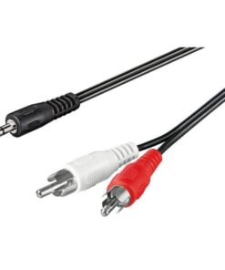 Cavo Stereo Jack 3, 5 mm a 2 x RCA maschio 0,5 mt