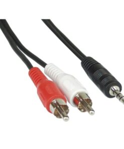Cavo Stereo Jack 3, 5 mm a 2 x RCA maschio 5 mt