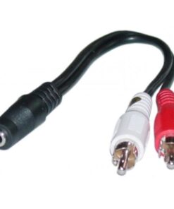 Cavo Stereo Jack 3.5 mm F a 2 x RCA M 0,20 mt