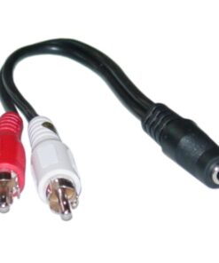 Cavo Stereo Jack 3.5 mm F a 2 x RCA M 0,20 mt