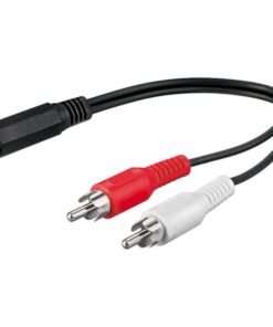 Cavo Stereo Jack 3.5 mm F a 2 x RCA M 0,20 mt