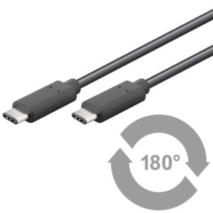 Cavo SuperSpeed USB-C™ Maschio / USB-C™ Maschio 50cm Nero