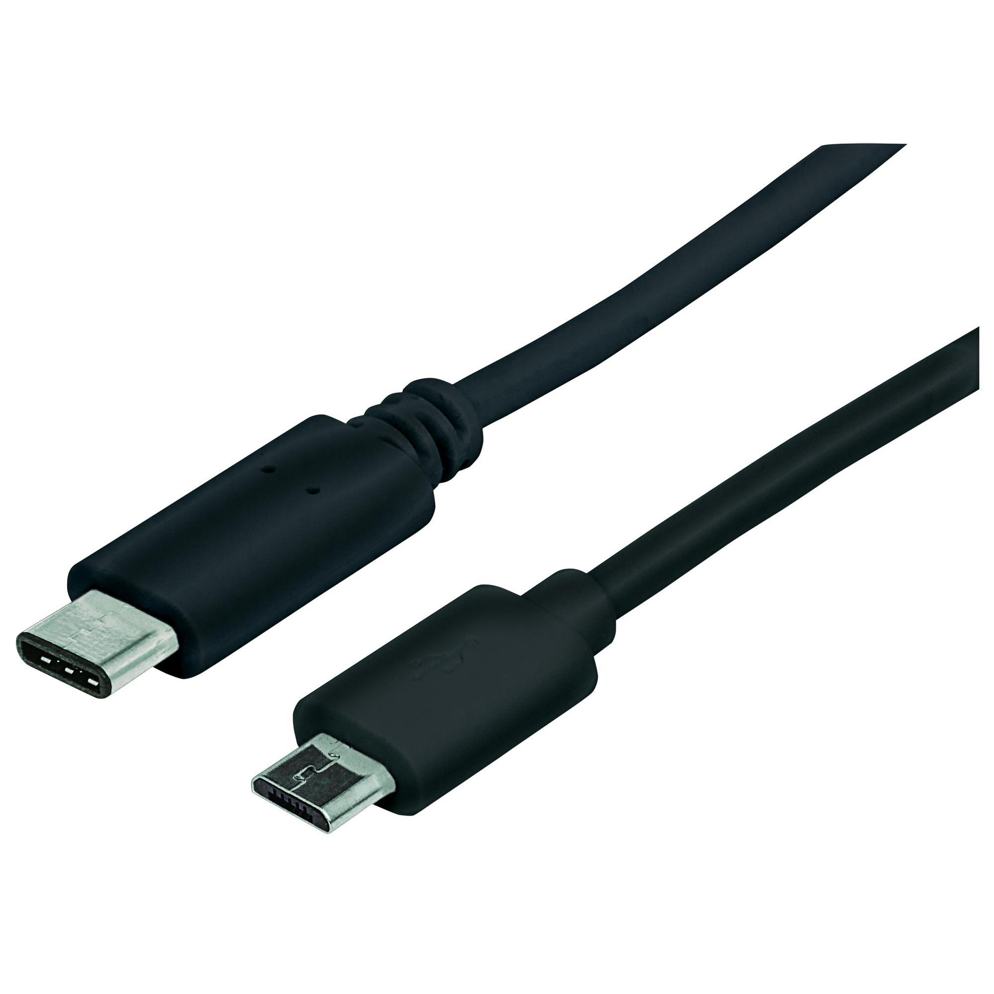 Cavo SuperSpeed USB-C™ Maschio / USB MicroB 2.0 Maschio 1m Nero
