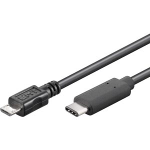 Cavo SuperSpeed USB-C™ Maschio / USB MicroB 2.0 Maschio 60cm Nero