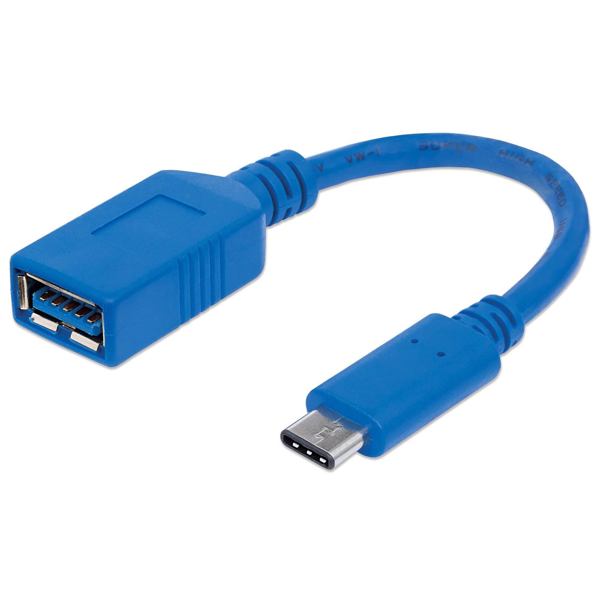 Cavo Superspeed USB-A 3.0 Femmina USB-C™ Maschio 15cm Blu