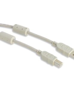 Cavo USB 2.0 A M / B M 1.8m con Ferrite Doppia Schermatura Grigio