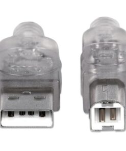 Cavo USB 2.0 A maschio/B maschio 1.8 m trasparente