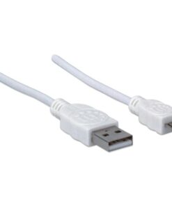 Cavo USB 2.0 A maschio/Micro B maschio 0,3m Bianco