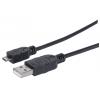 Cavo USB 2.0 A maschio/Micro B maschio 0,5m Nero