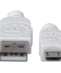 Cavo USB 2.0 A maschio/Micro B maschio 3m Bianco