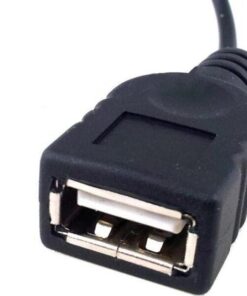 Cavo USB A F 2.0 OTG Micro USB M con Alimentazione USB, 30cm Nero