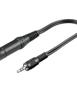 Cavo adattatore Audio Stereo 3.5/6.35mm M/F 0,2mt