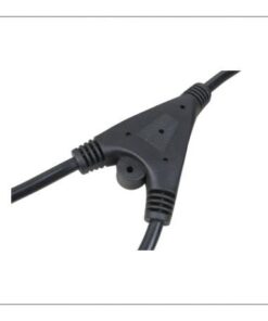 Cavo alimentazione 2 C13 (F) a italiana 1,8 mt nero