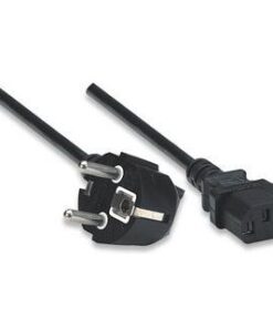 Cavo alimentazione C13 F a Schuko angolato 1,8m nero
